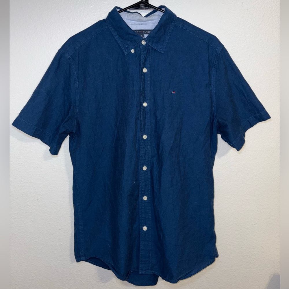 Tommy Hilfiger Denim Blue Button Up Shirt